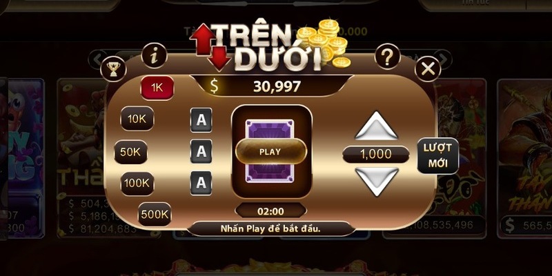 Khám phá trò chơi Mini game Trên Dưới 