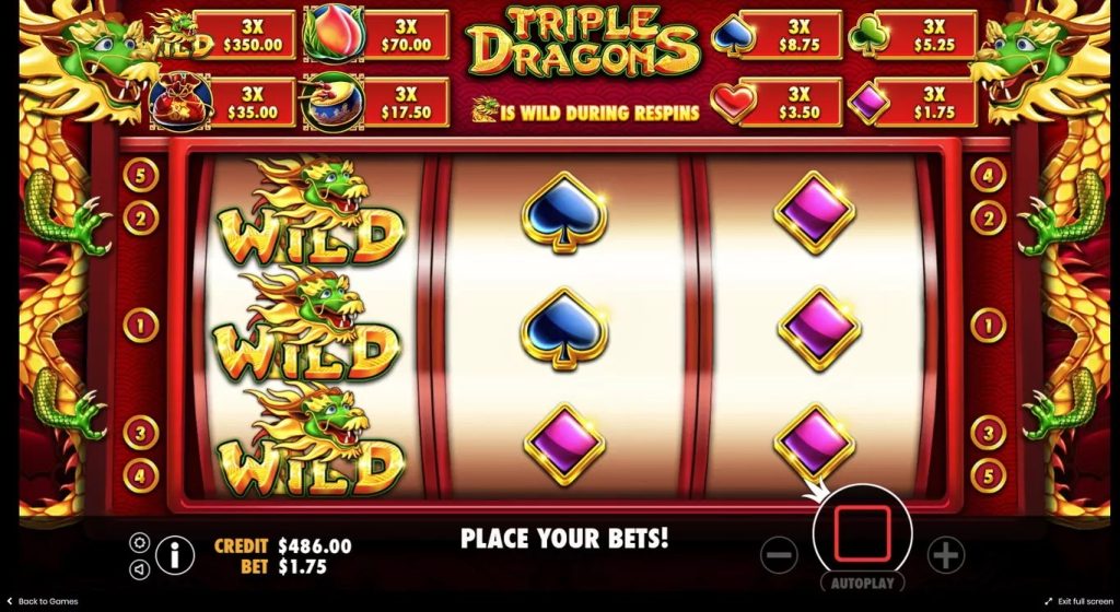 Triple Dragons Slot - Quay Hũ Hăng Say Nhận Ngay Tiền Tỷ