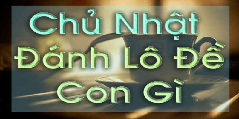 Nên chọn con gì đánh lô đề chủ nhật 